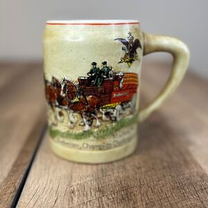 Budweiser Clydesdale Mug Stein Vintage Ceramic Beer Collectible